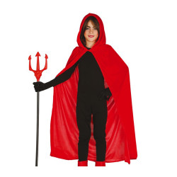 Plášť červený s kapucí 100 cm